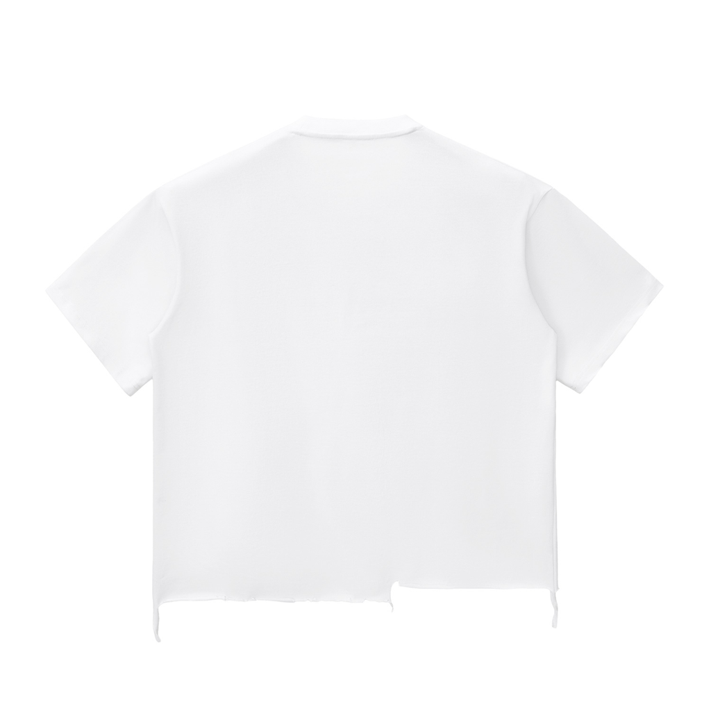 GG Allin Hated in the Nation inspired Snow Wash Raw-Hem Boxy T-shirt